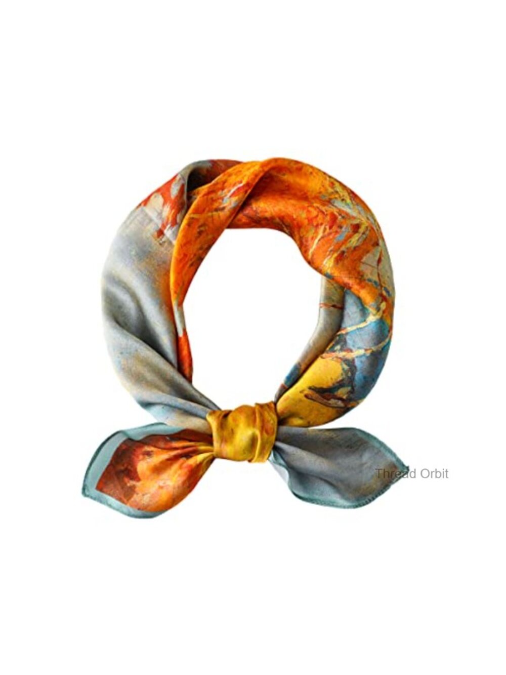 100% Mulberry Silk Scarf 21x21 Lightweight Square Neckerchief Hair Scarf